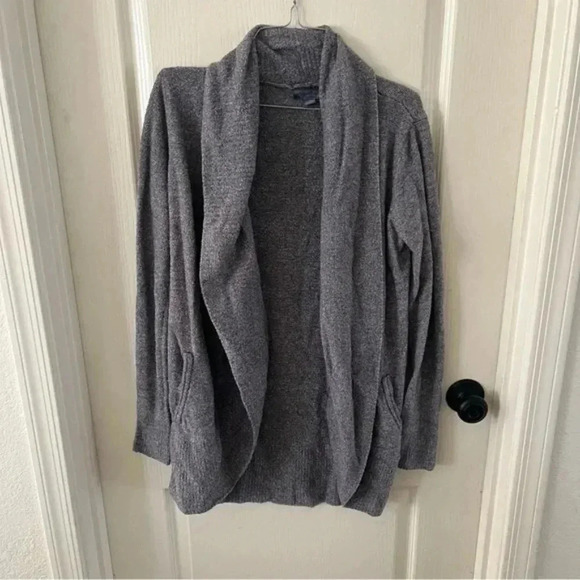 BAREFOOT DREAMS Grey CozyChic Lite Circle Cardi - Picture 2 of 6